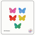 Holographic Butterfly Scrapbooking Stickers