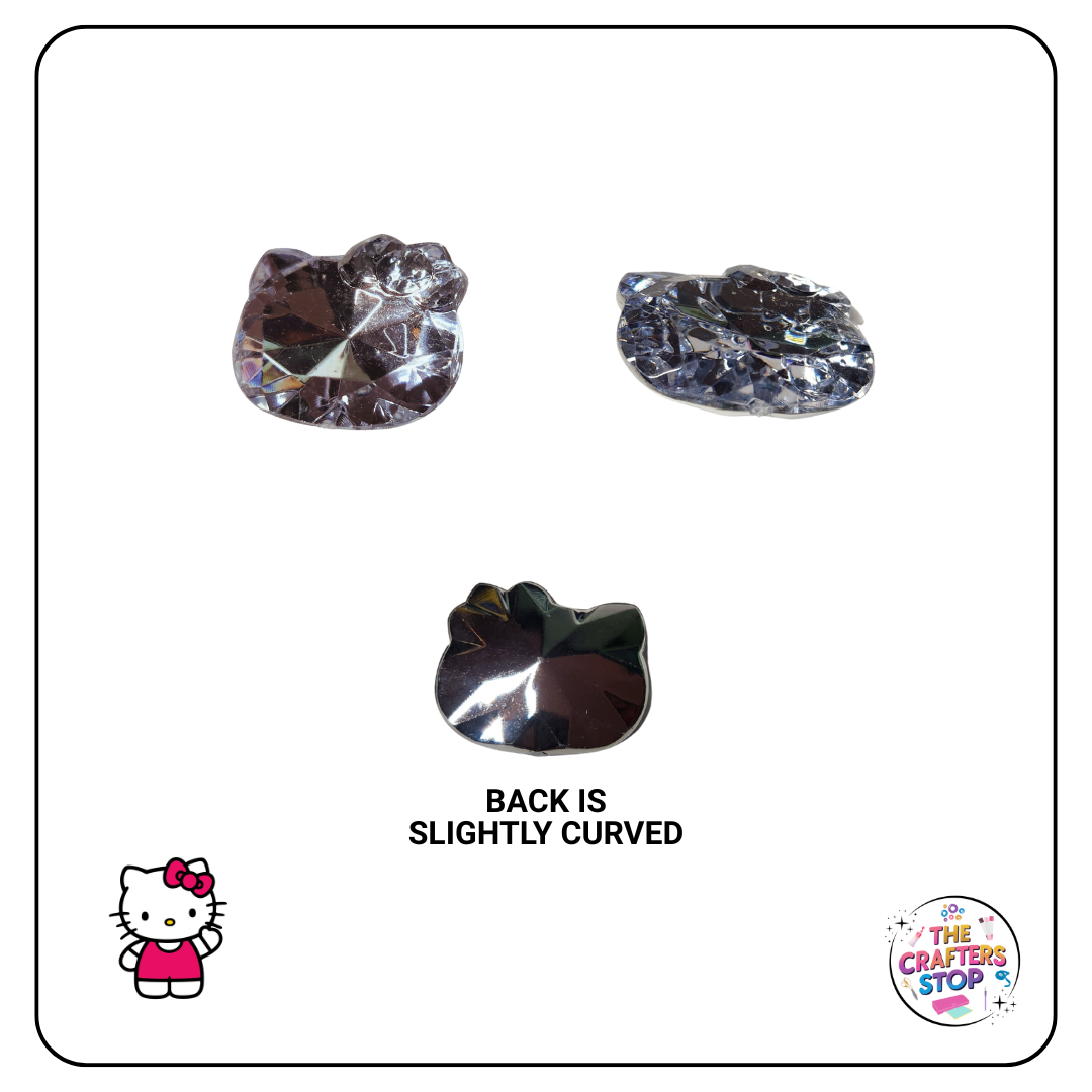 Hello Kitty Head Shaped Bling Diamonte Embellishments