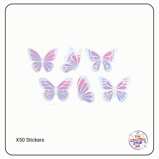 Laser Butterfly Scrapbooking Stickers