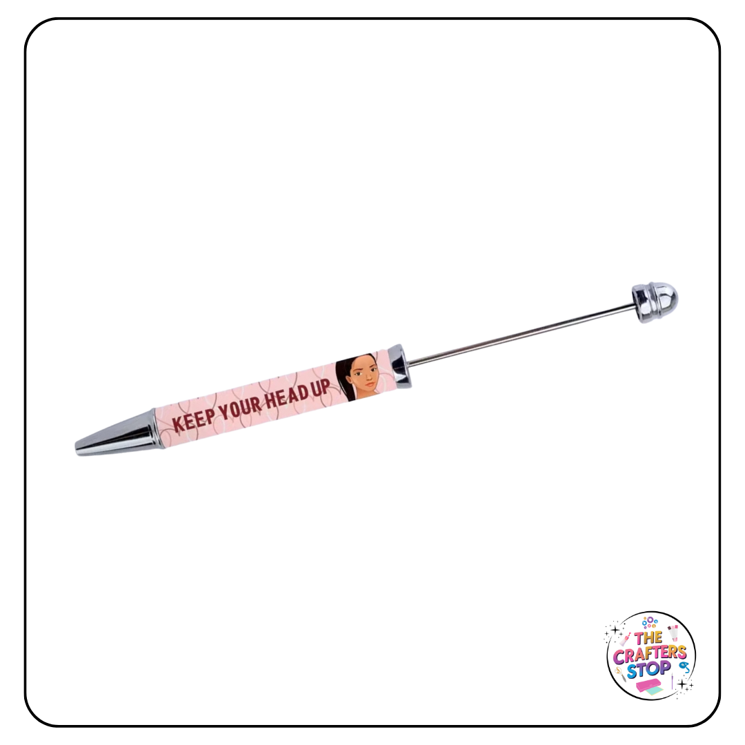 Motivational Long DIY Beadeable Pens