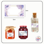 Decorative Floral Label Stickers