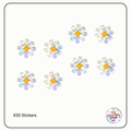 Holographic Daisy Scrapbooking Stickers