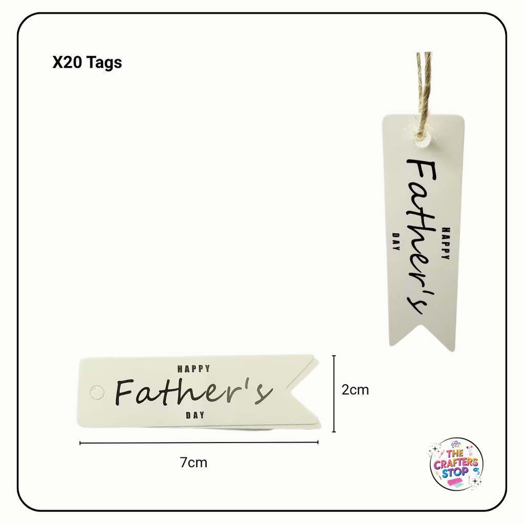 "Happy Fathers Day" Kraft Gift Tags