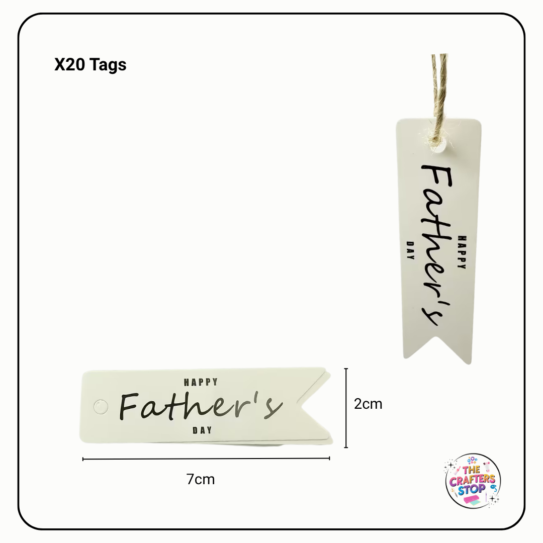 "Happy Fathers Day" Kraft Gift Tags