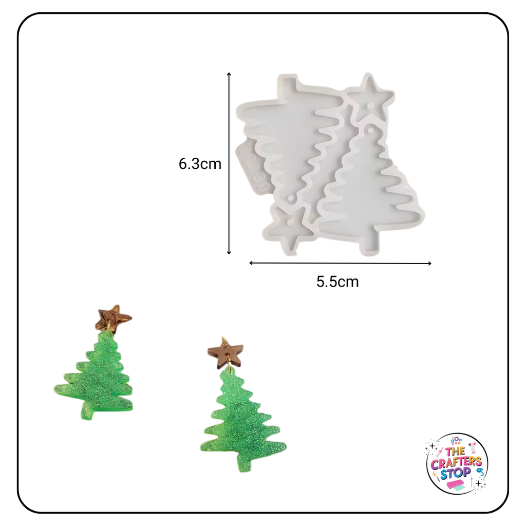Resin Silicone Christmas Tree Keyring/Earring Mould