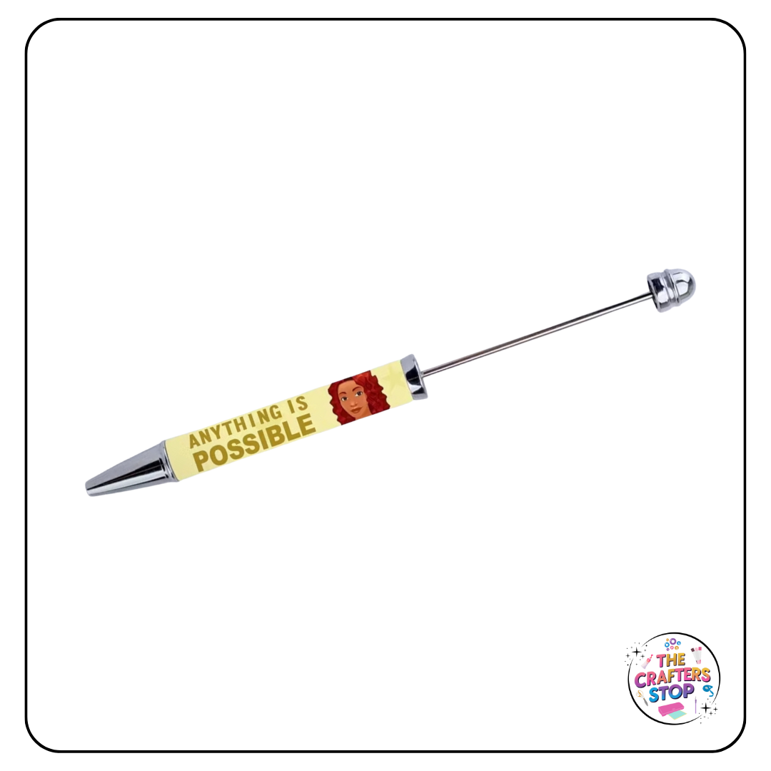 Motivational Long DIY Beadeable Pens