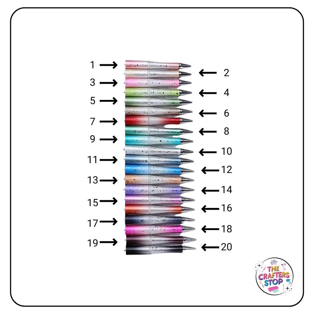Metallic Speckle DIY Beadeable Pens