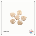 Heart "LOVE" Metal Charms (3 Colours)
