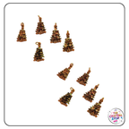 Goldish Christmas Tree Charms