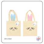 Easter Tote Bag with Bunny Ears