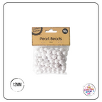 12mm Round Pearl Beads