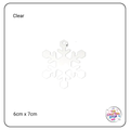 Clear Acrylic Christmas Snowflake Blank