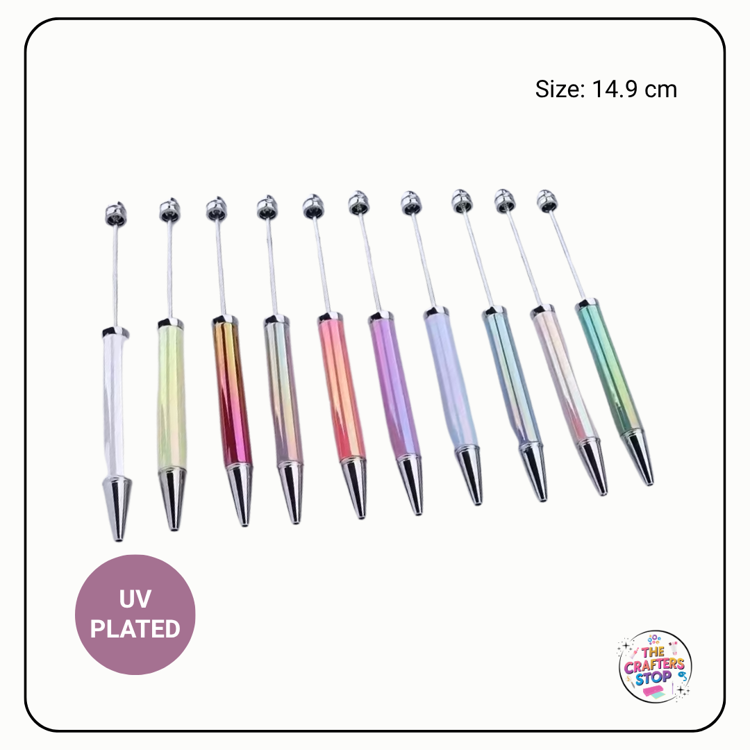 UV Plated Iridescent DIY Beadeable Pens