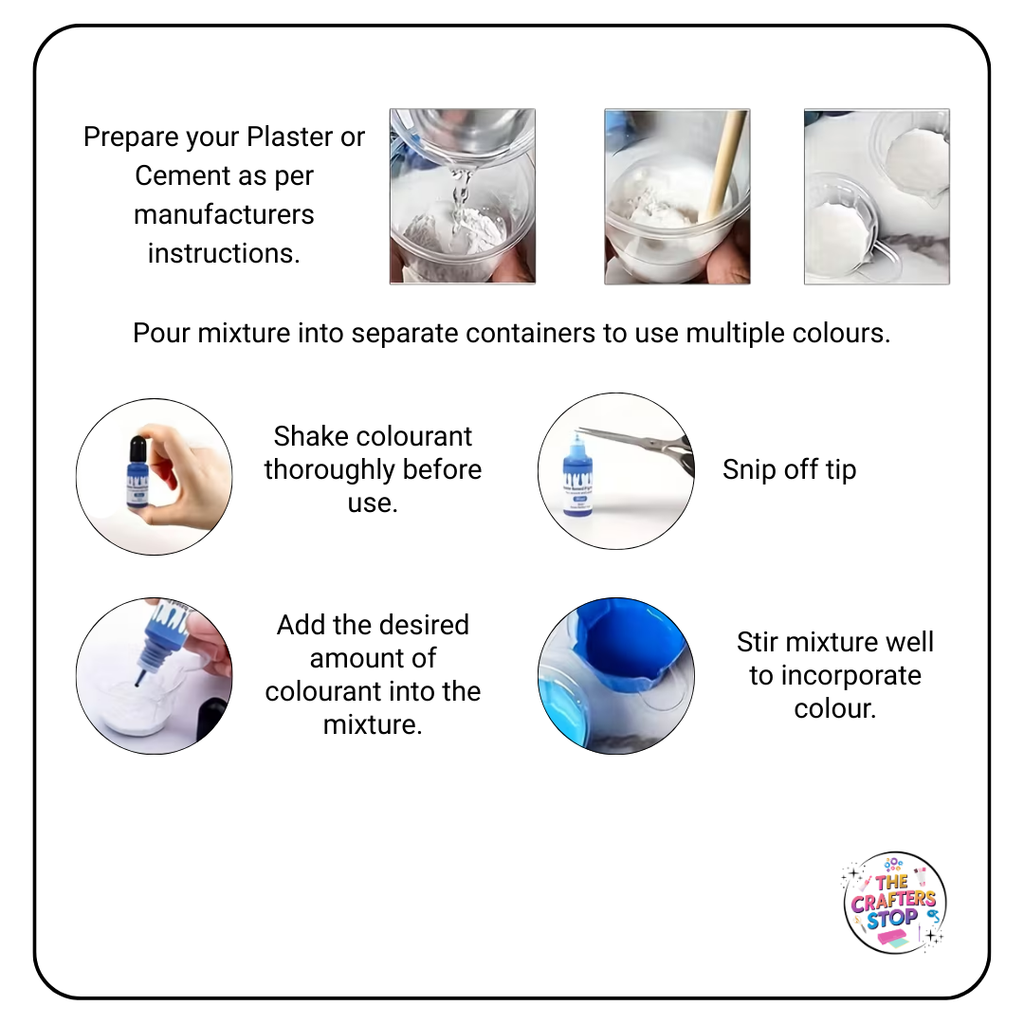Plaster/Cement Dye Colourant 10g