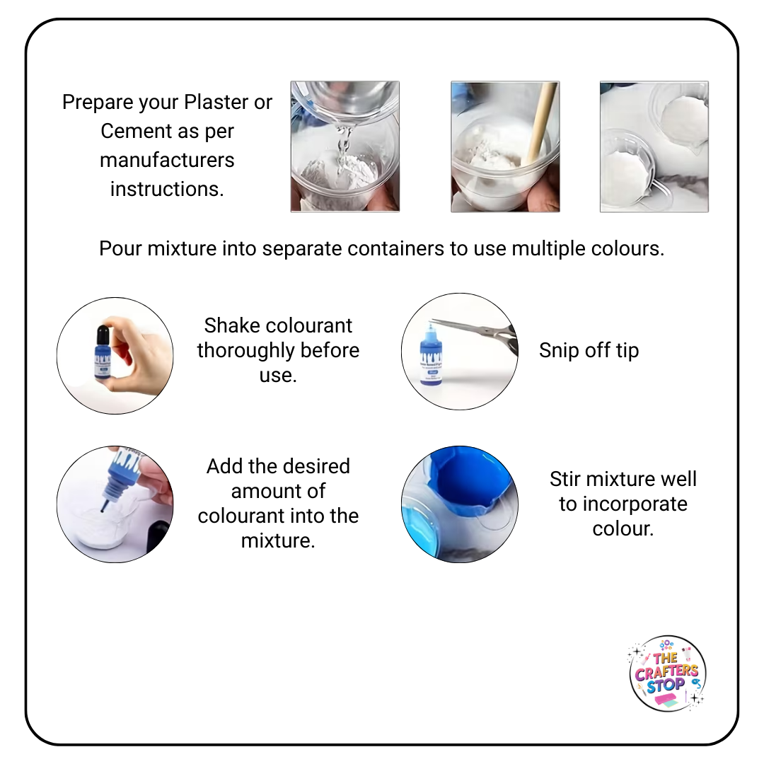 Plaster/Cement Dye Colourant 10g