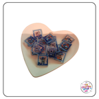 Acrylic Square Stitch Embellishments - Mixed