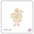 Christmas Wooden Cutout Shapes - Santa Claus