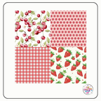 Fruity Red Decorative Paper Pad