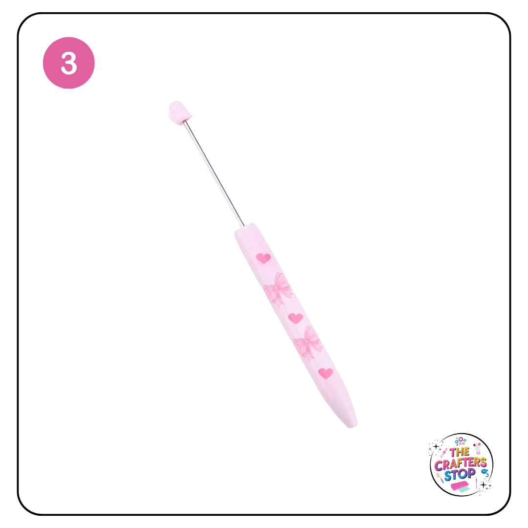 Pink Bow DIY Beadeable Pens