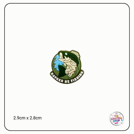 "Rather Be Fishing" Focal Beads