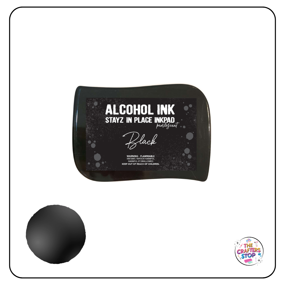 Couture Creations Alcohol Ink Stayz in Place Inkpad - Matte Jet Black