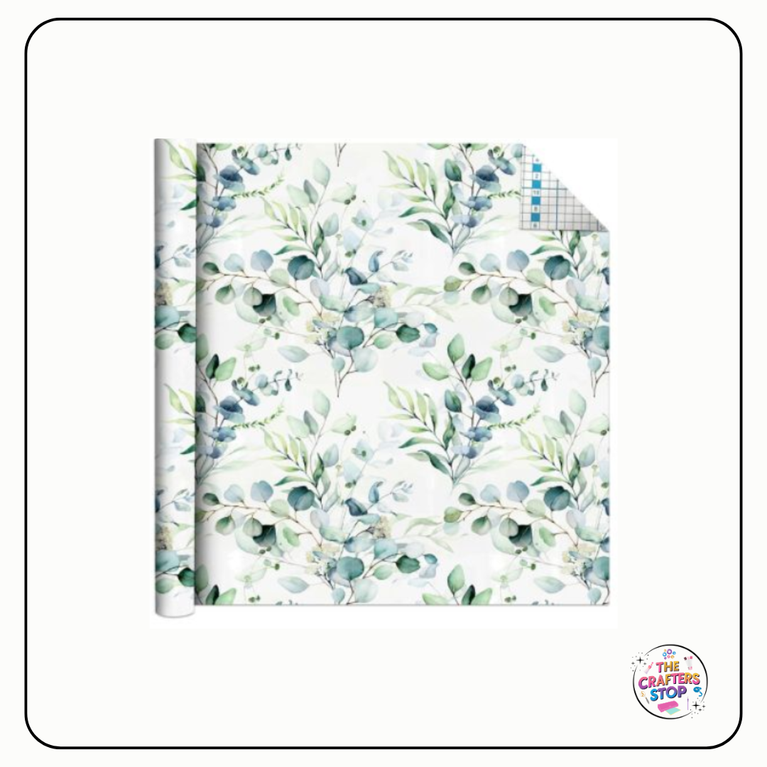 Self Adhesive Vinyl Pattern Roll - Watercolour Botanica
