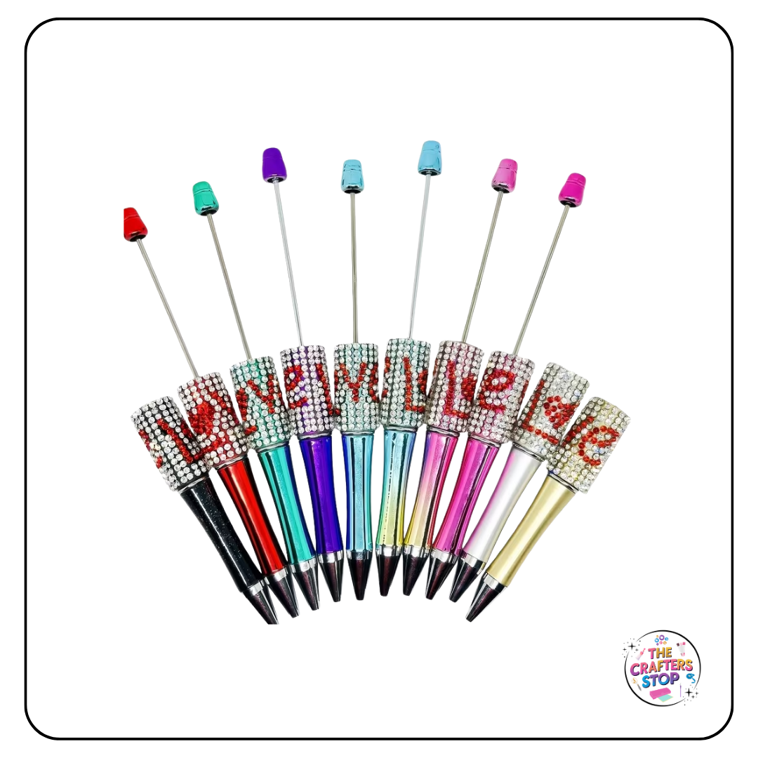 DIY Beadeable Love Gem Pens