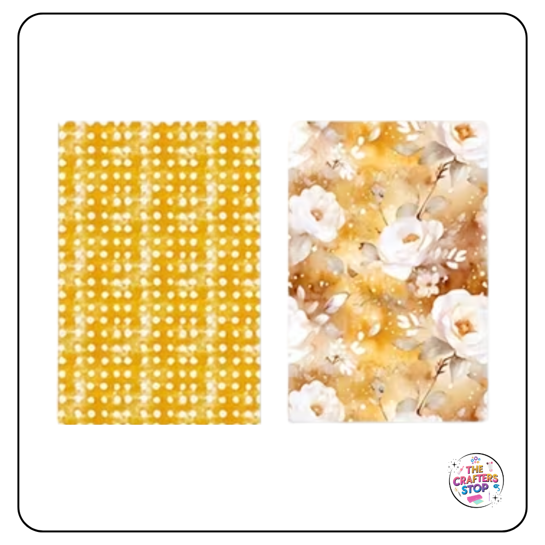 Beautiful Bee Designed Pattern Papers 24 Sheets