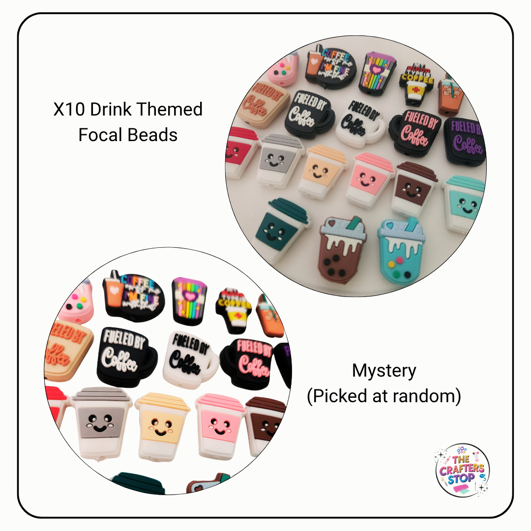 Mystery Pack of Drink Themed Focal Beads
