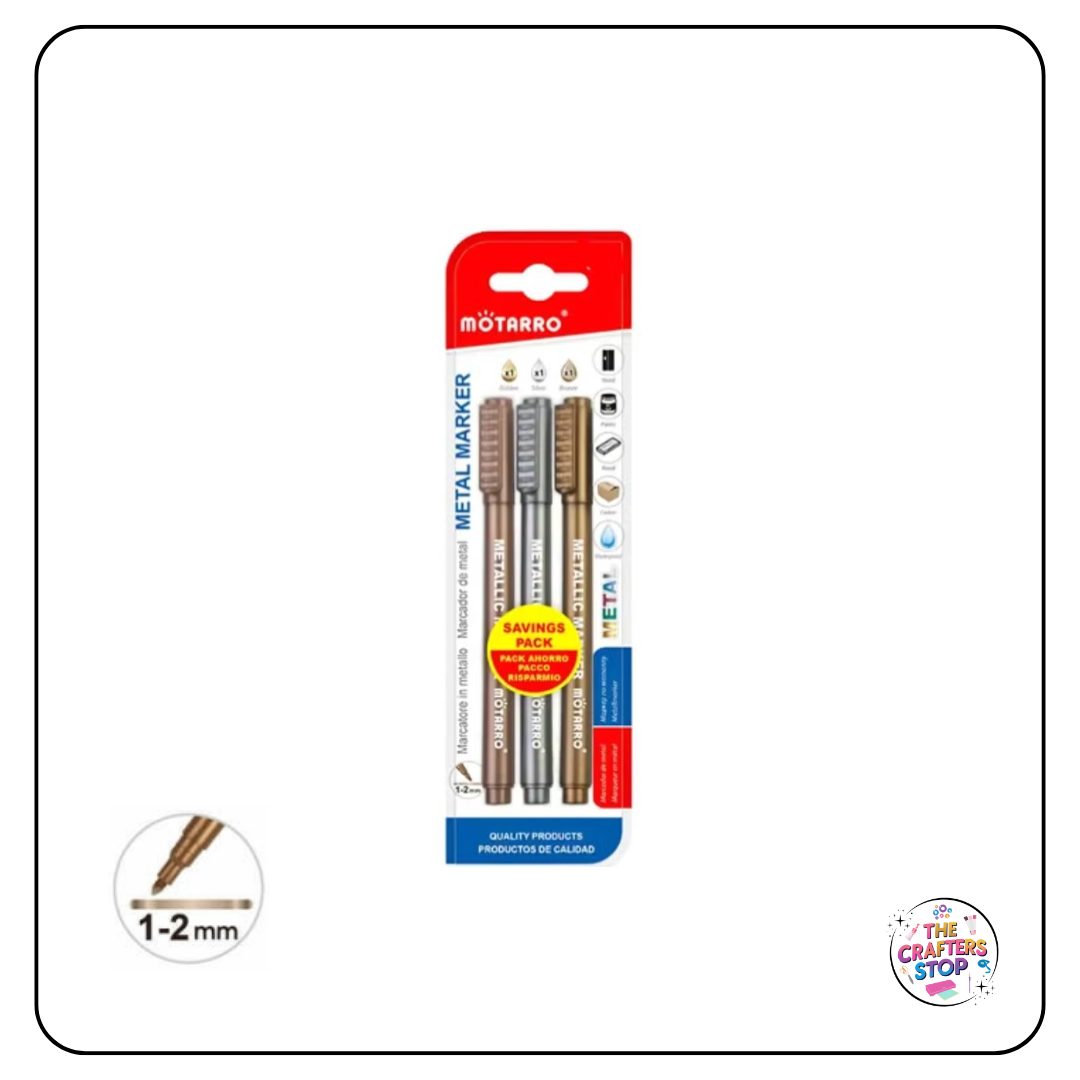 Motarro Metal Markers (3 Pack)