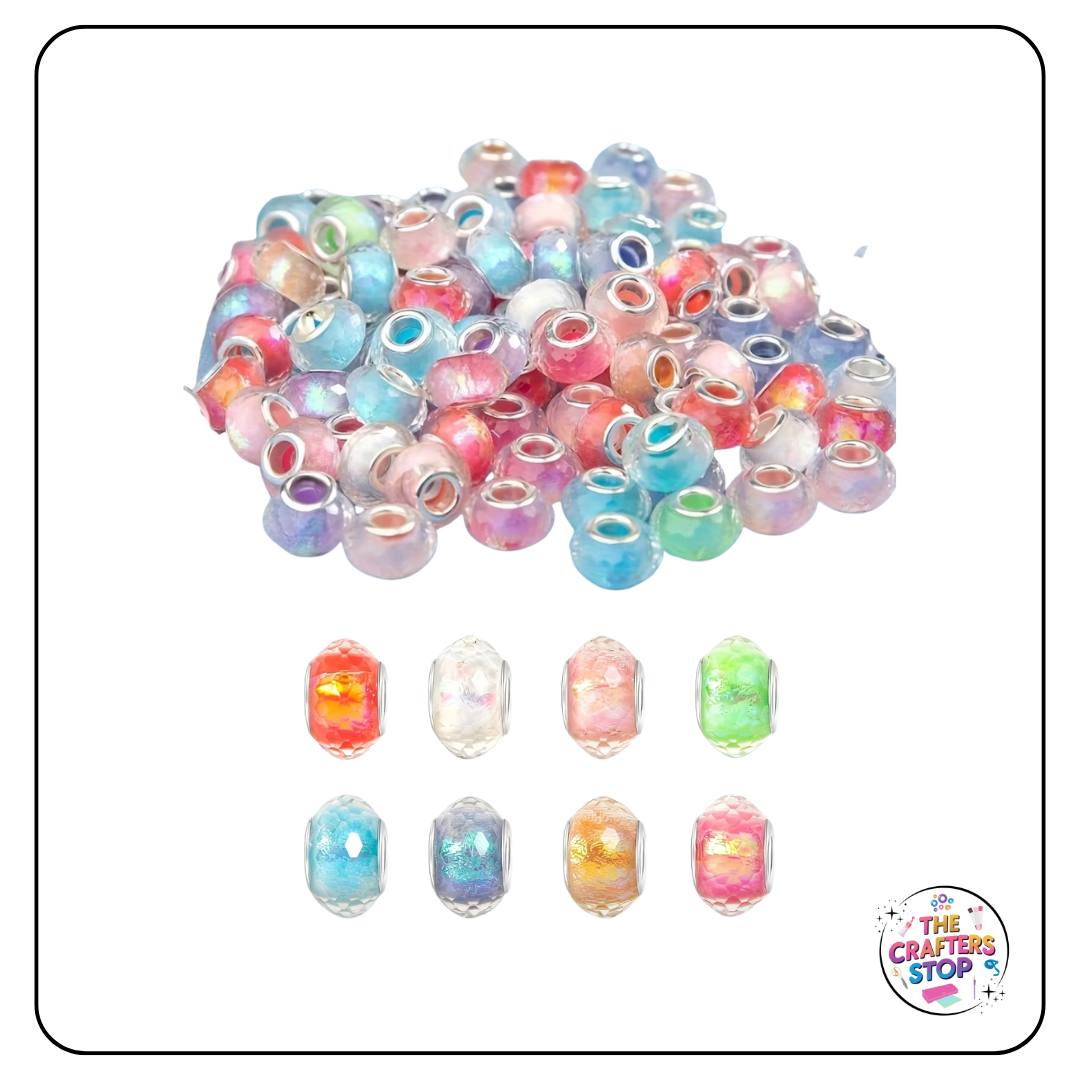 Large Hole Assorted Acrylic Decorative Beads