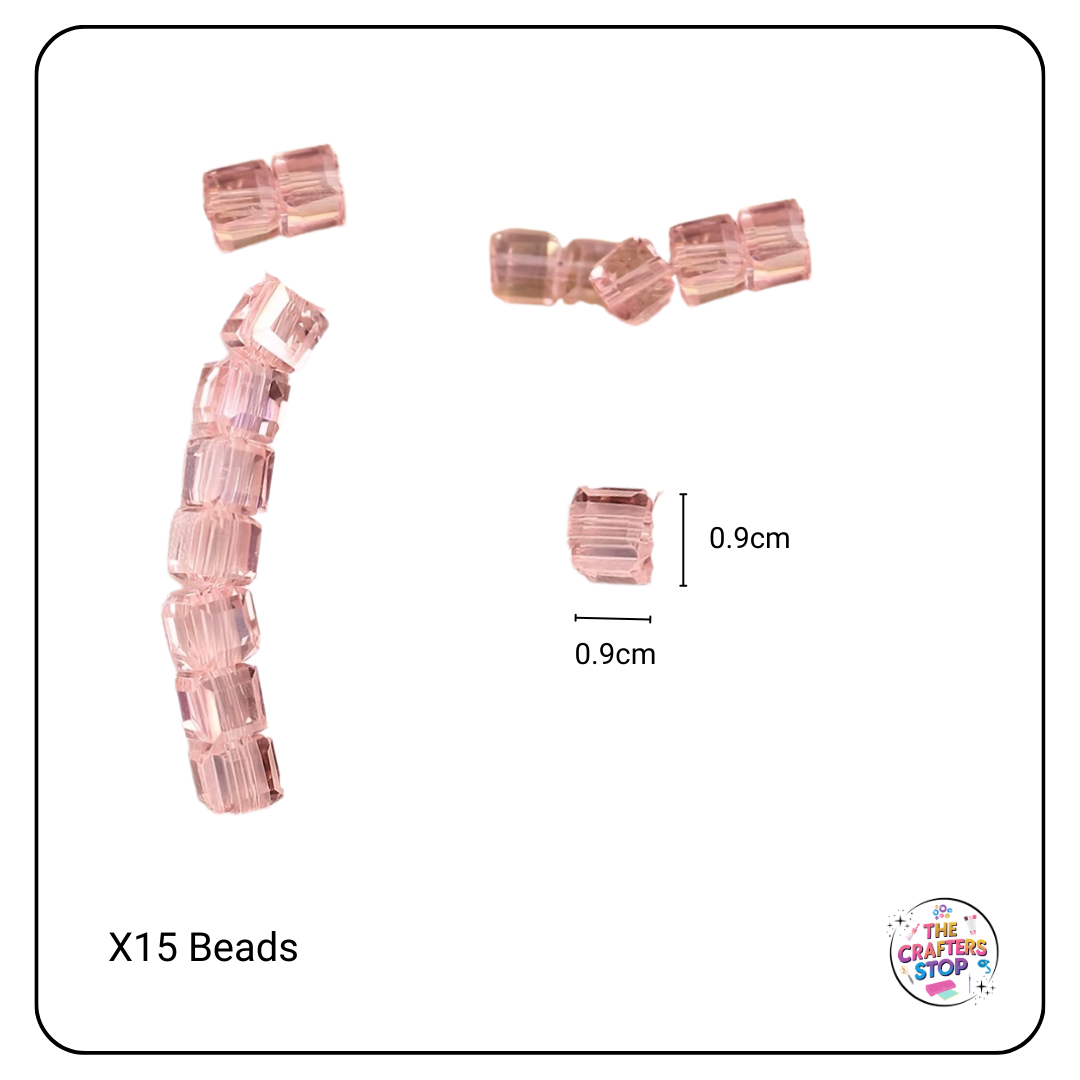 Cube Glass Beads