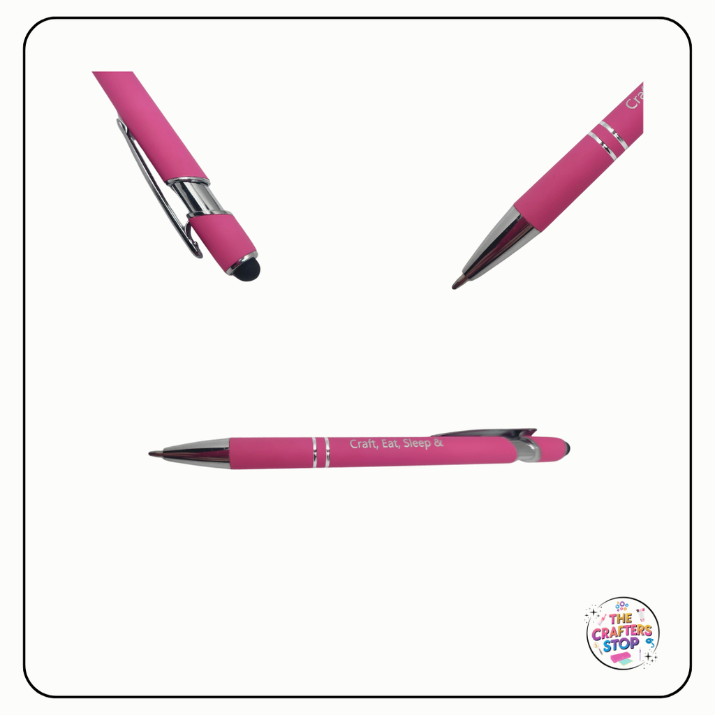 Engraved Crafting Pen (Craft, Eat, Sleep &)