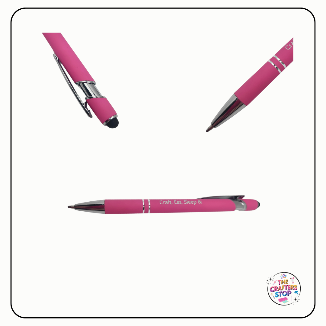 Engraved Crafting Pen (Craft, Eat, Sleep &)