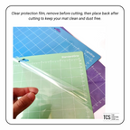 3 Pack of Adhesive Cutting Mats for Cricut (30x30cm)