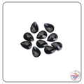 Black Faceted Teardrop Beads/Pendants