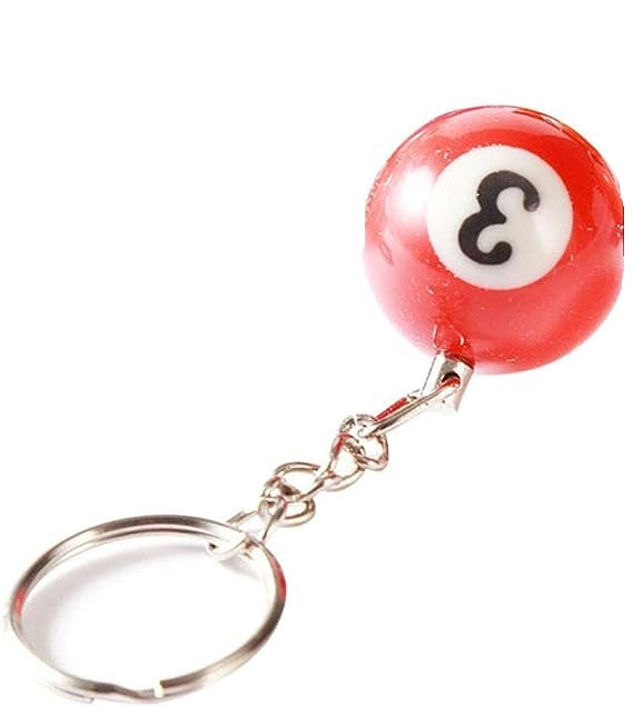 Eight Ball/Snooker Keyring (Fathers Day Gift)