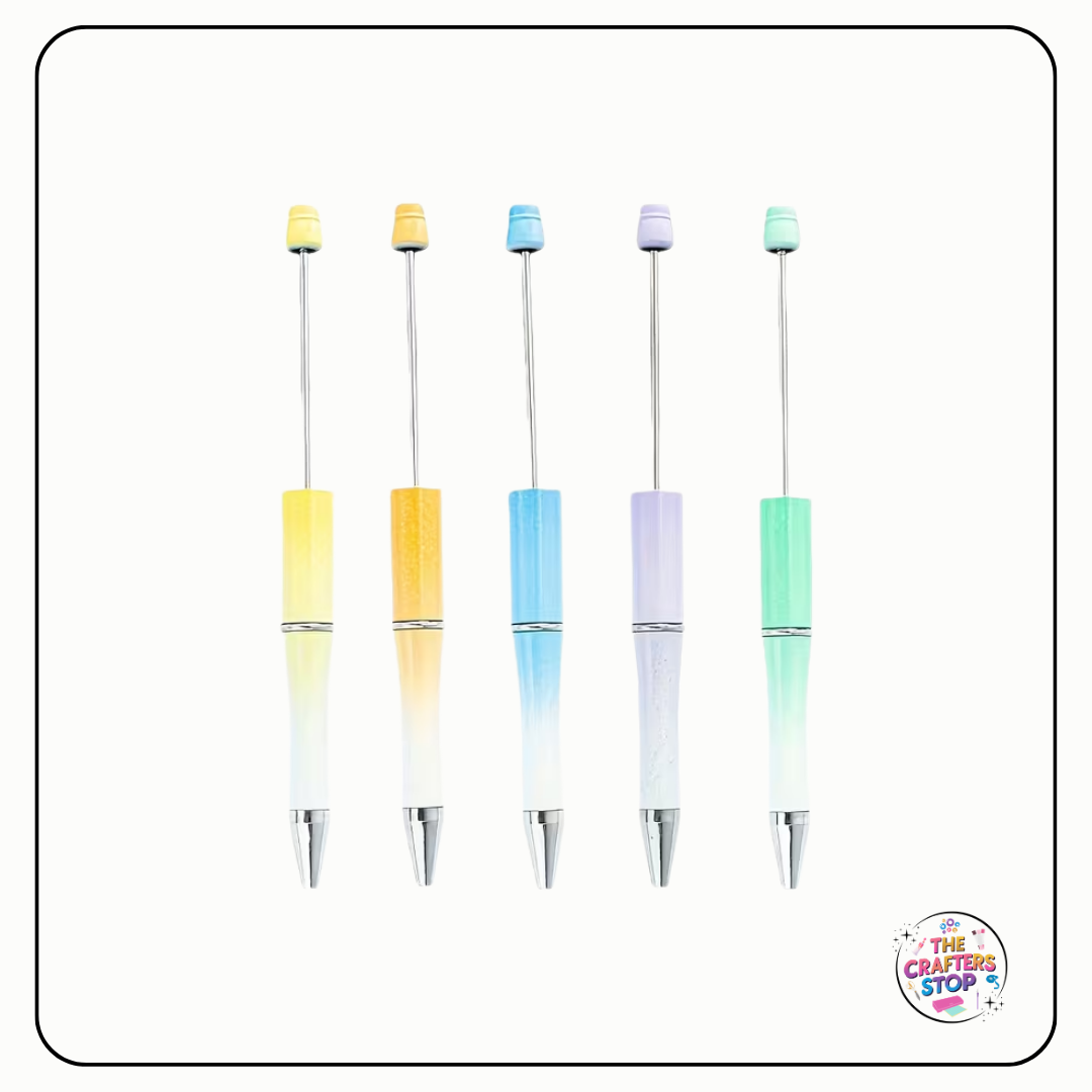 Blue/White Ombre DIY Beadeable Pens