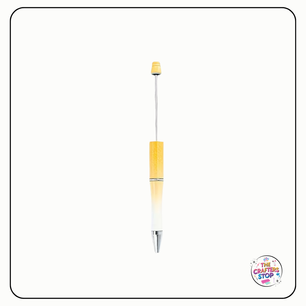 Orange/White Ombre DIY Beadeable Pens