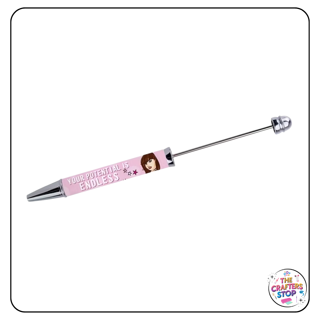 Motivational Long DIY Beadeable Pens