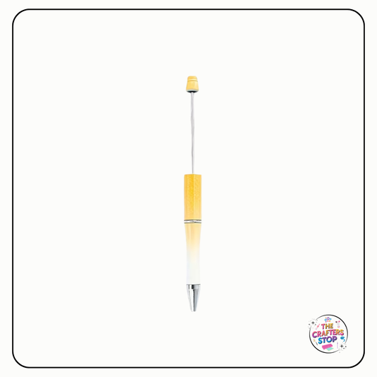 Orange/White Ombre DIY Beadeable Pens