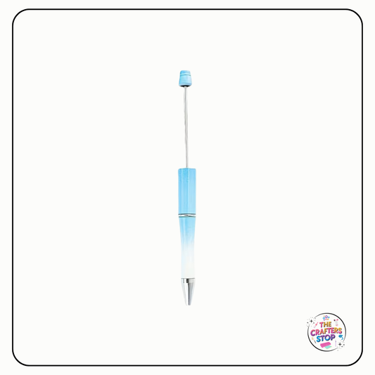Blue/White Ombre DIY Beadeable Pens