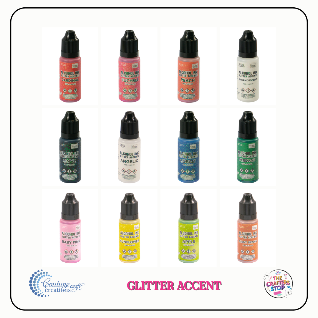 Couture Creations Glitter Accent Alcohol Inks