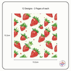 Fruity Red Decorative Paper Pad
