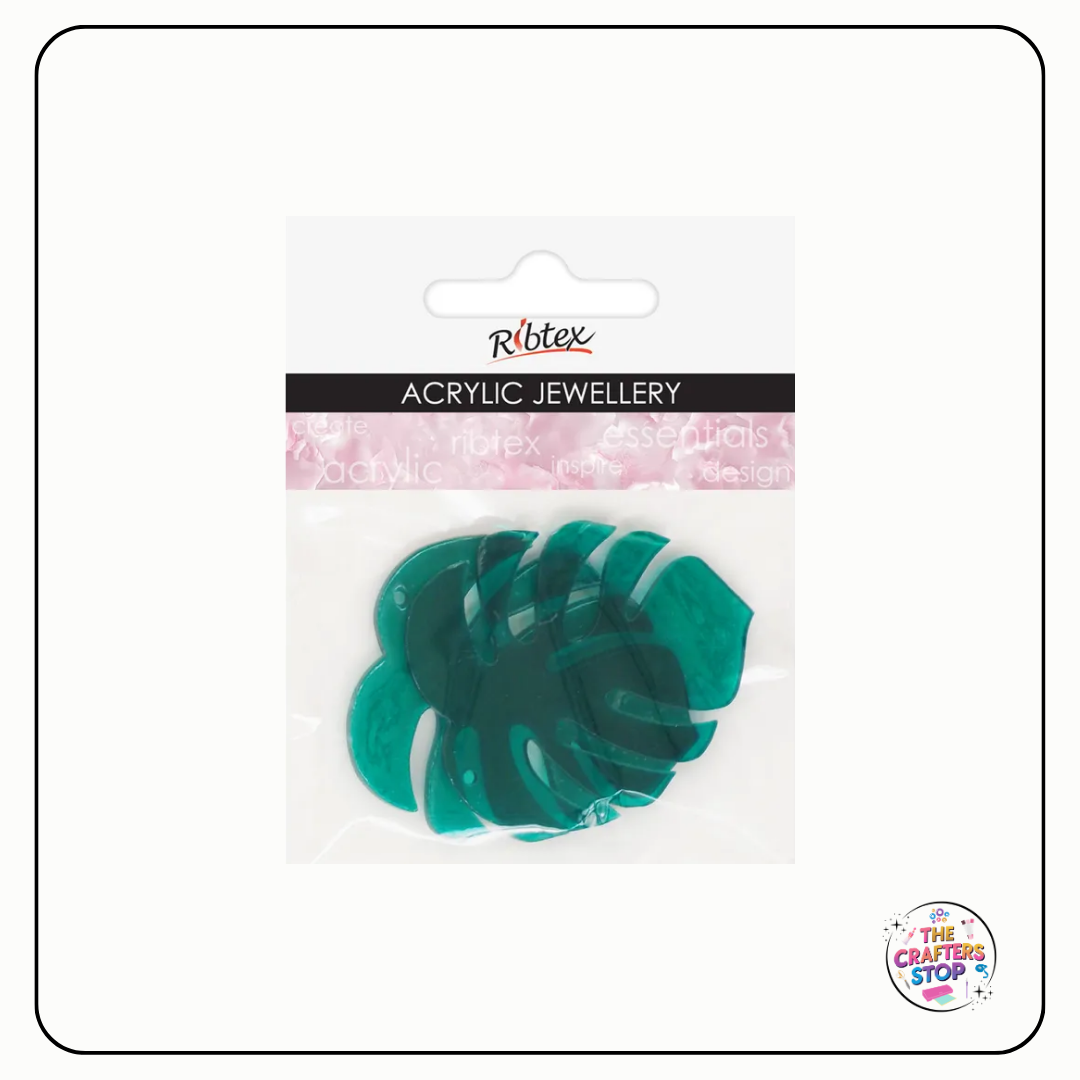 Acrylic Monstera Shaped Blanks (2Pk)