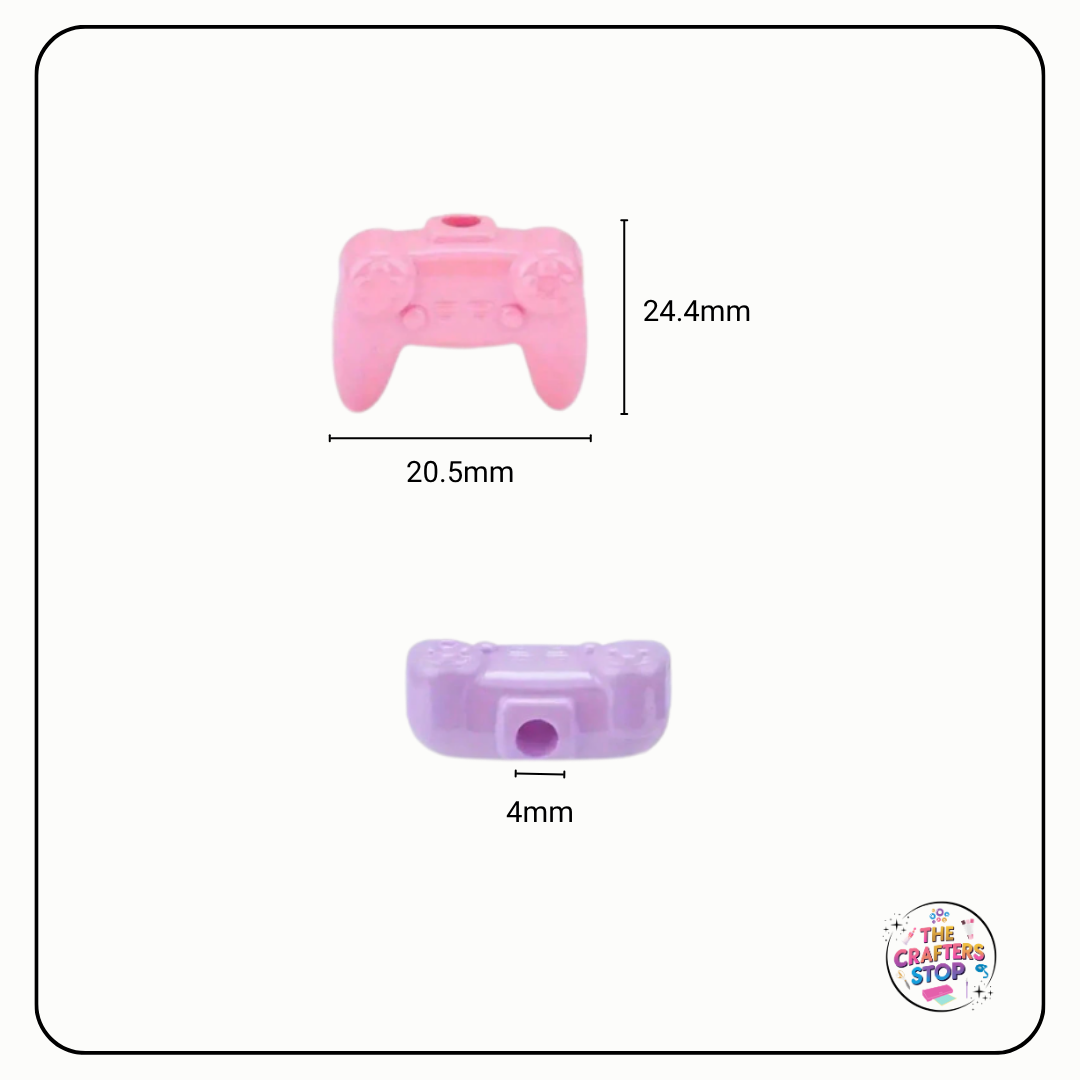 Acrylic Iridescent Game Controller Beads - Perfect for DIY Pens