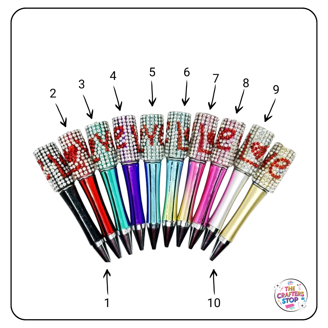 DIY Beadeable Love Gem Pens