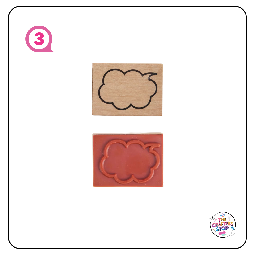 Wooden Word/Speech Bubble Stamps