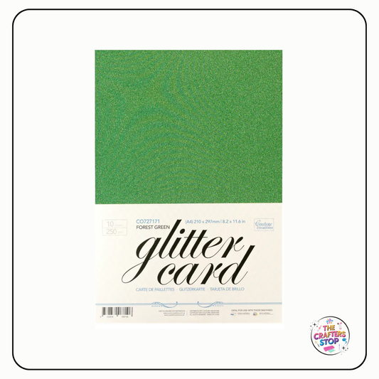 250gsm A4 Glitter Card - Assorted Colours