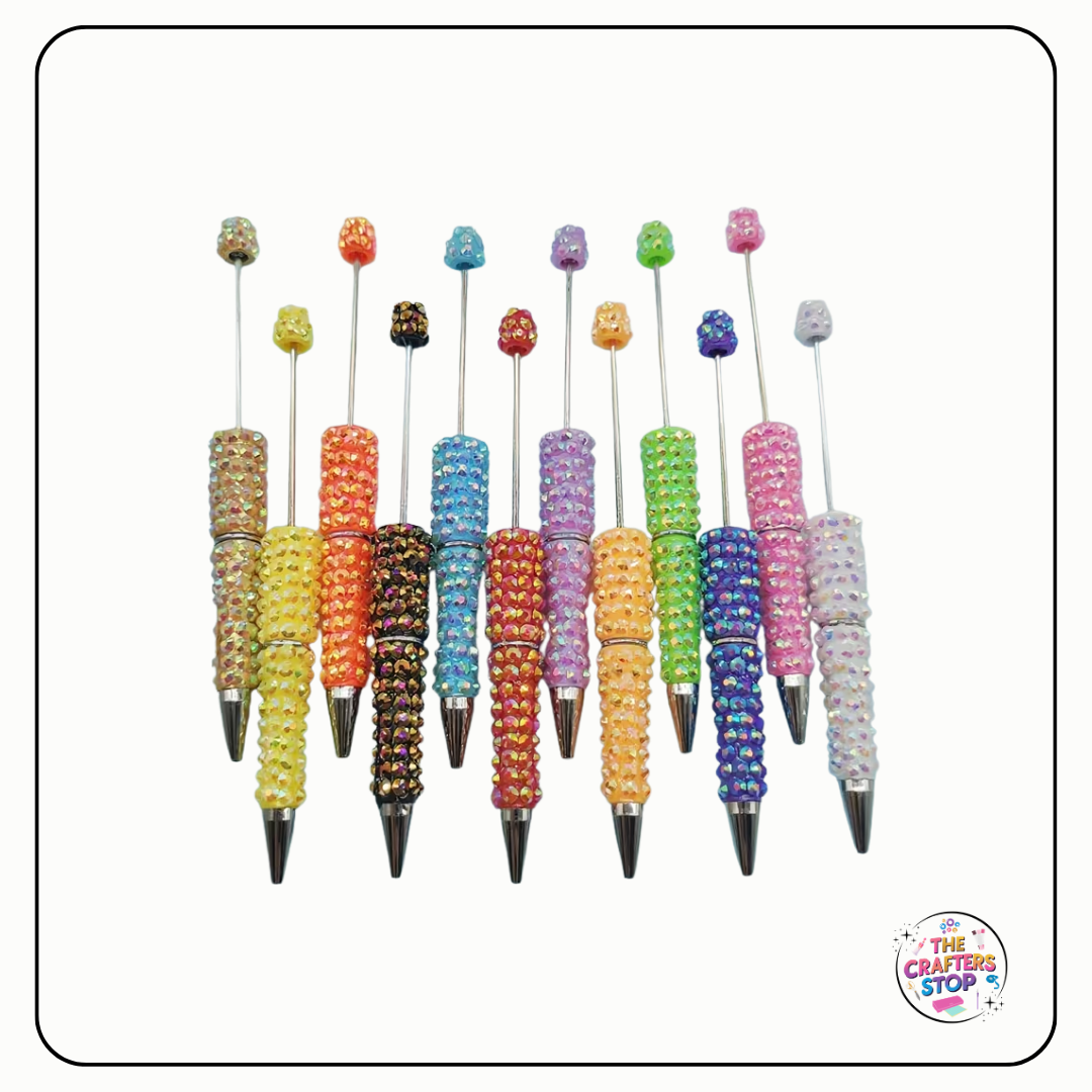 Iridescent Textured DIY Beadeable Pens